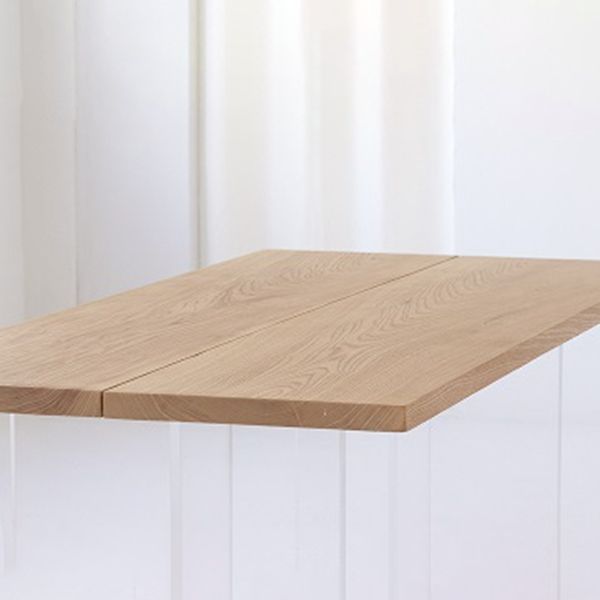 Industrial Dining Wood Table Dining Rectangle Table with Plastic Legs