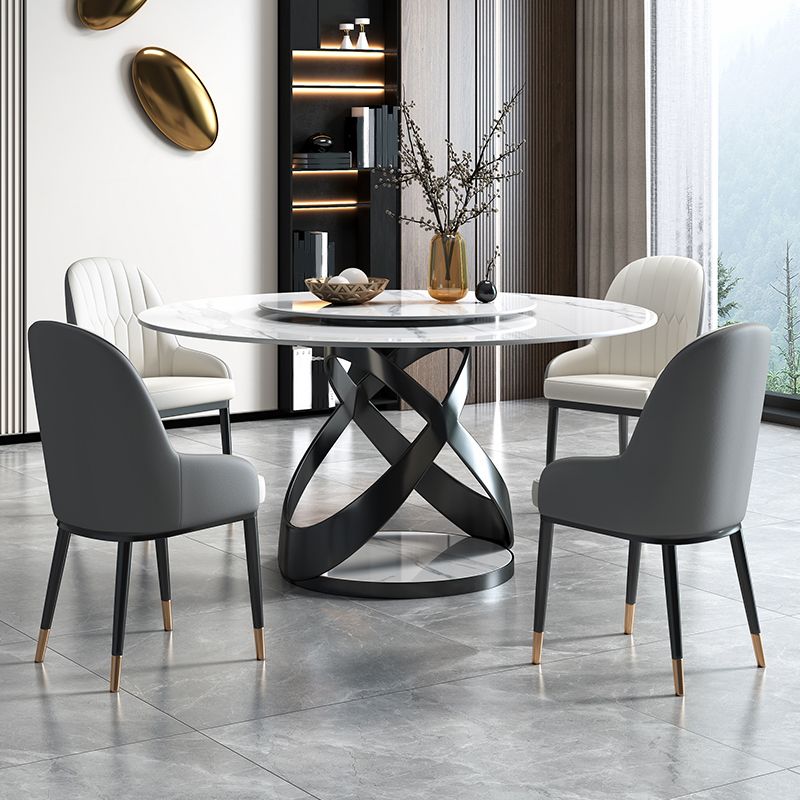 Sintered Stone Top Table Round Dining Table for Home Kitchen Dinner Furniture