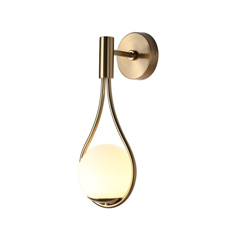Global Gold Wall-Mounted Light Metal Wall Light Sconces for Living Room