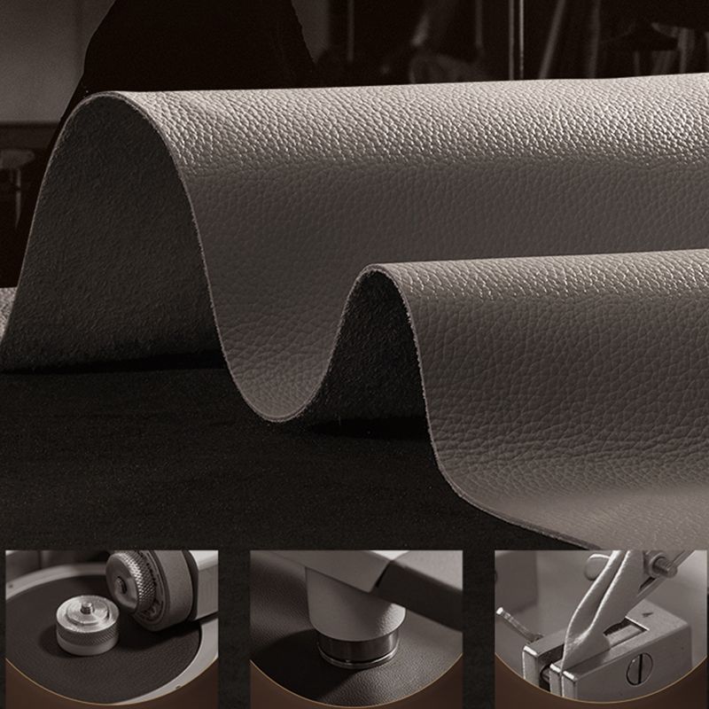 Genuine Leather Square Arm Sectionals -Contemporary Sectional Couch