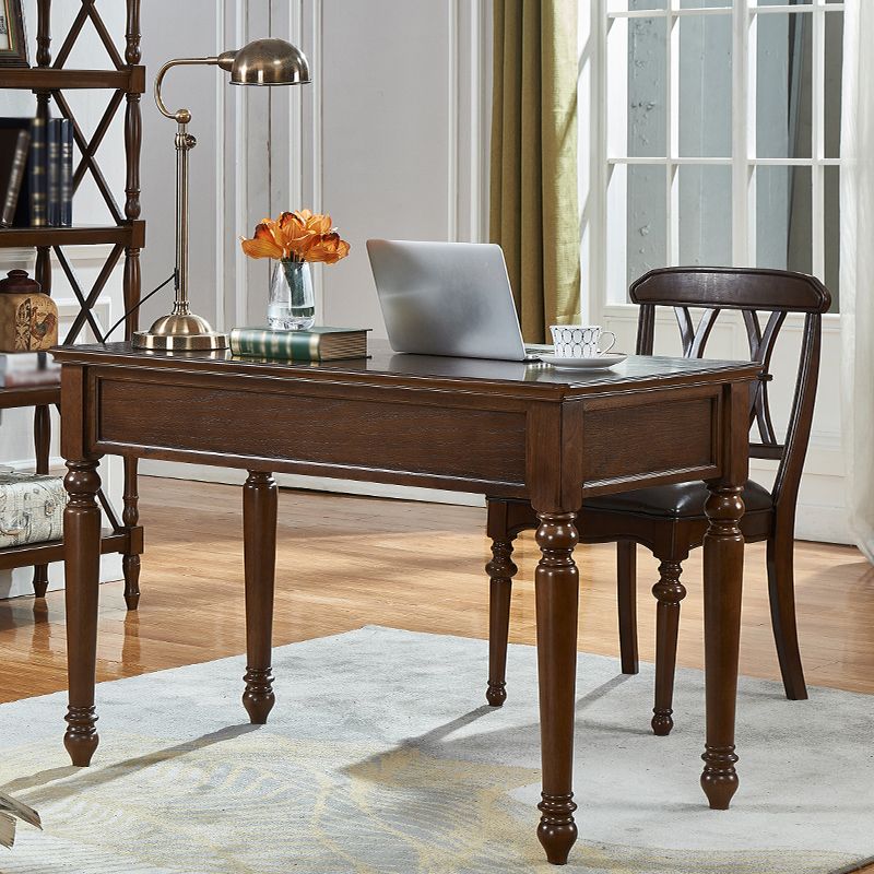 Mesa de goma rectangular de madera de madera de madera maciza de mediados de siglo de mediados de siglo
