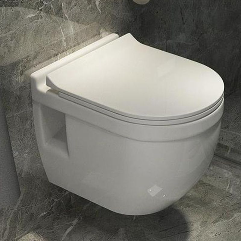 Wall Mount Porcelain Flush Toilet One-Piece Toilet Modern Toilet Bowl