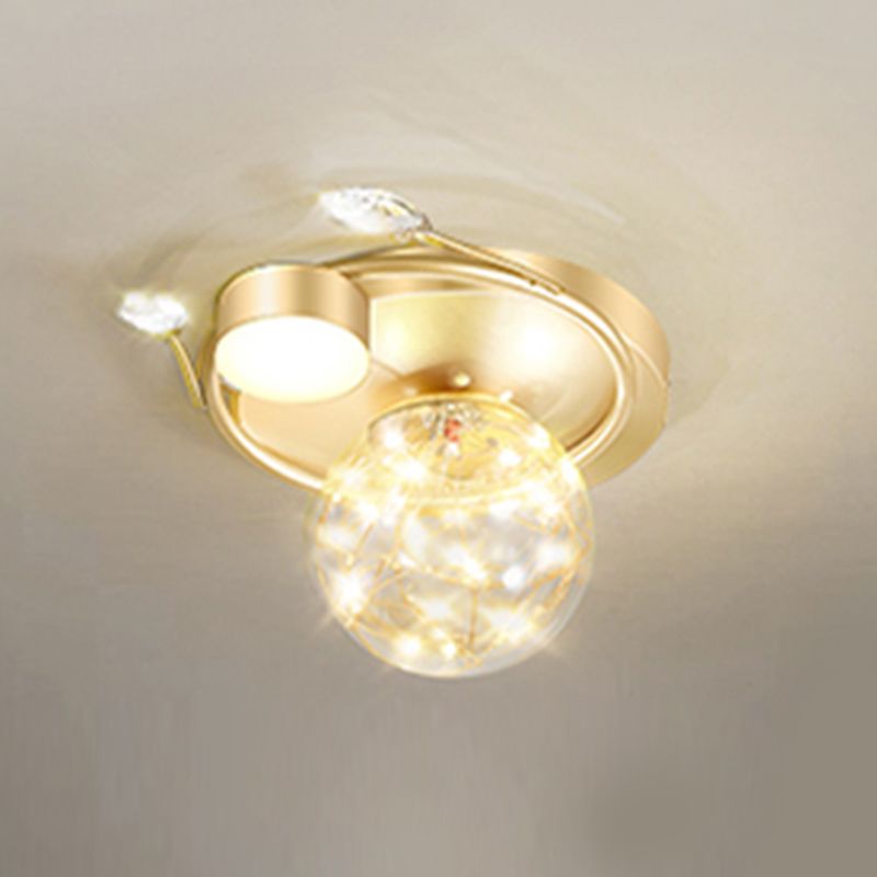 Plafonnier moderne à montage encastré Globe LED pour salon