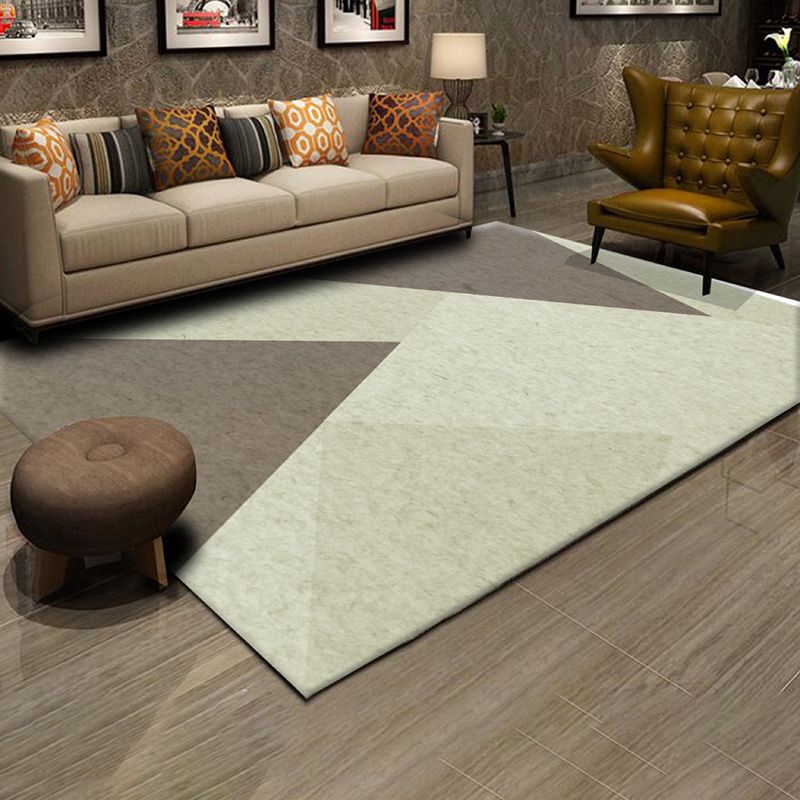Simplicity Asymmetrical Graphic Design Rug Modern Creative Polyester Indoor Rug Friendly Washable Carpet for Home Decor