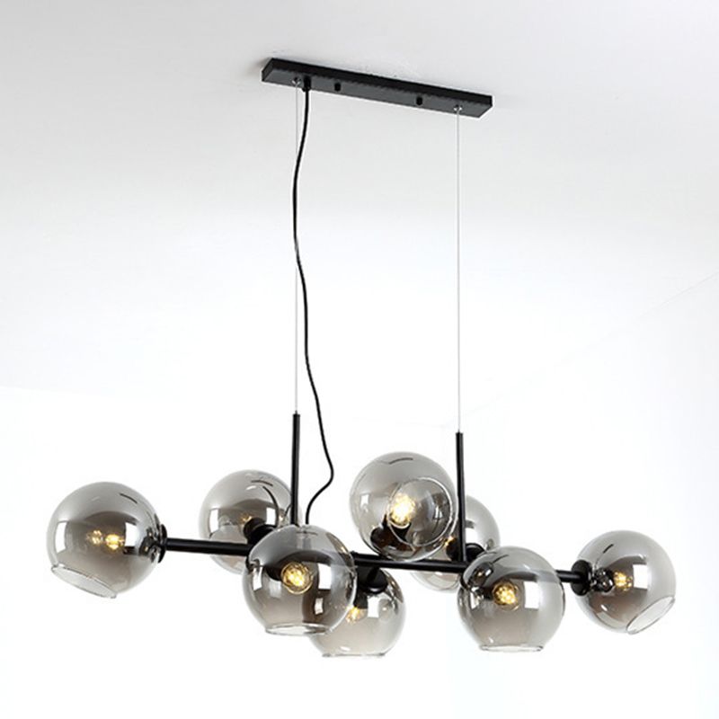 Modern Unique Shape Hanging Ceiling Lights 8 Lights Hanging Light Fixtures for Dining Room