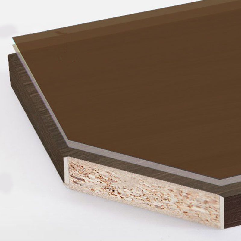 Contemporary Closed Back Bookcase Engineered Wood Vertical Bookshelf