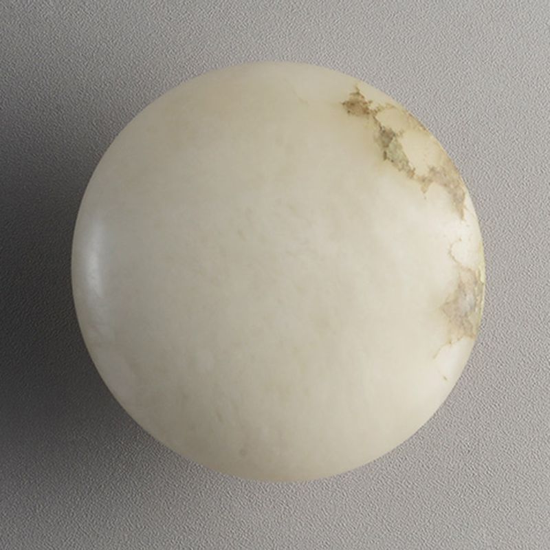 Round Shape Metal Vanity Light Modern Style 1 Light Vanity Light Fixture in Gold