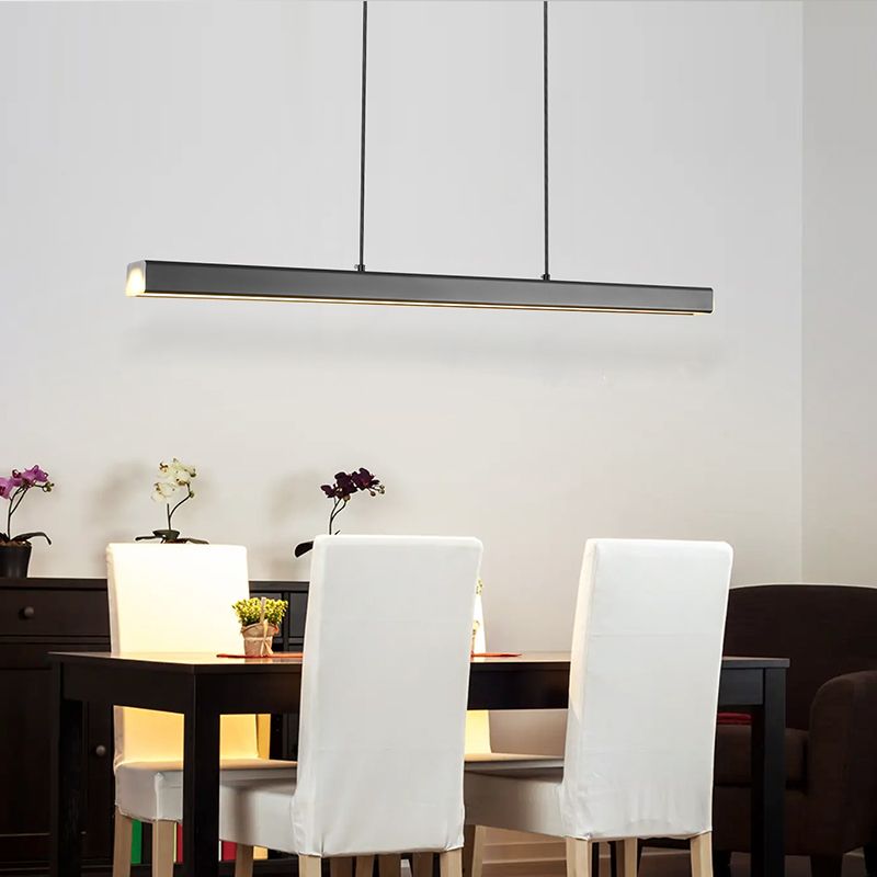 Simplicity LED Island Lighting Fixtures Dining Room Long Strip Hanging Lamp