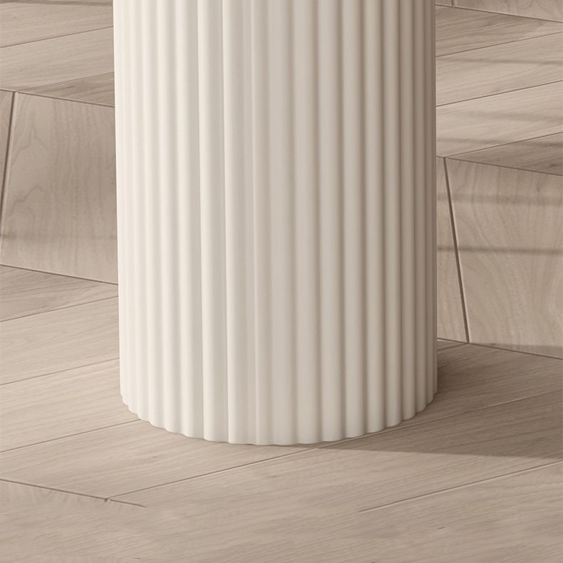 Kitchen Dining Table Modern Stone Dining Table in White and Black