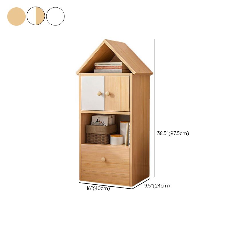 Engineered Wood Closed Back Bookshelf Standard Modern Bookcase