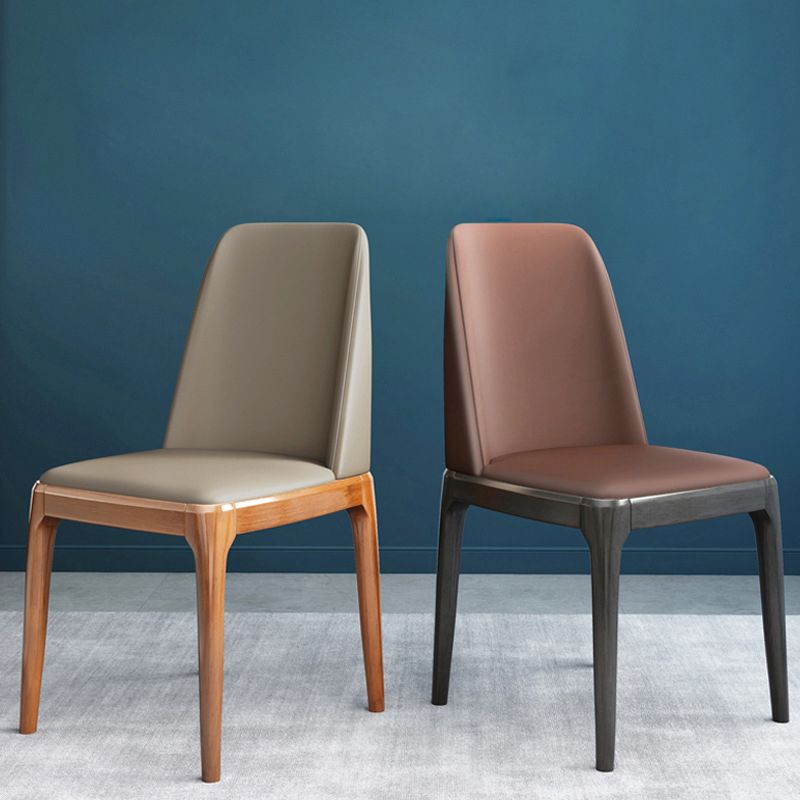 Ensemble de chaises en bois pour salle à manger et cuisine scandinave Glam, ensemble de chaises d'appoint à dossier solide