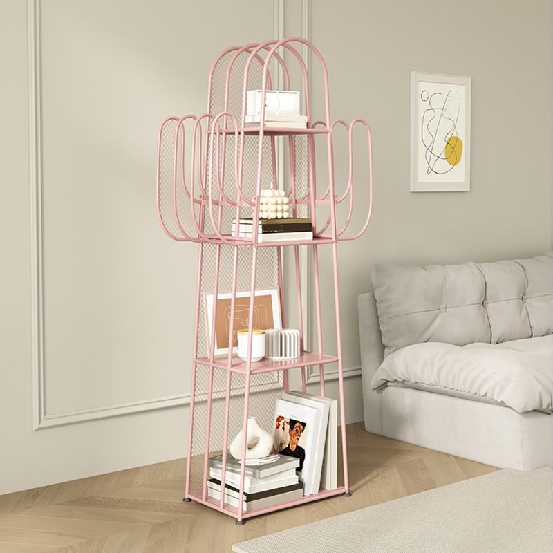 Metal Closed Back Standard Bookshelf Metal Shelves Included Bookcase