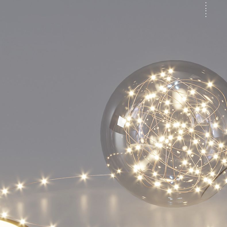 Modern Minimalist Style Circular Wall Mounted Light fixture Glass Wall Light Sconces with Antlers