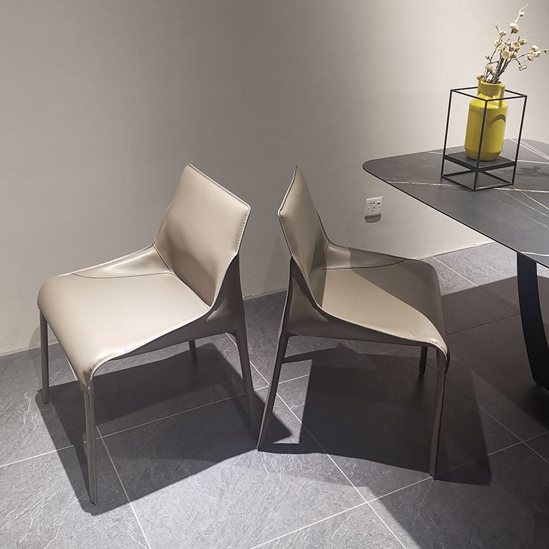 Faux Leather Kitchen Dining Chair Contemporary Upholstered Dining Chair