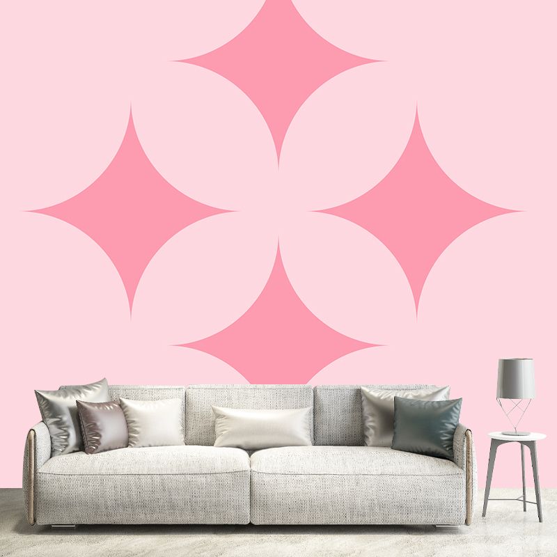 Modern Style Illustration Mural Wallpaper Geometric Pattern Indoor Wall Mural