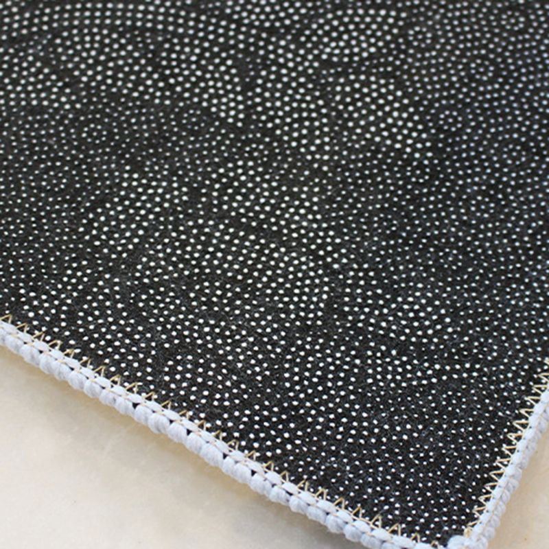 Brown Check Pattern Rug Modern Polyester Rug Washable Rug for Drawing Room