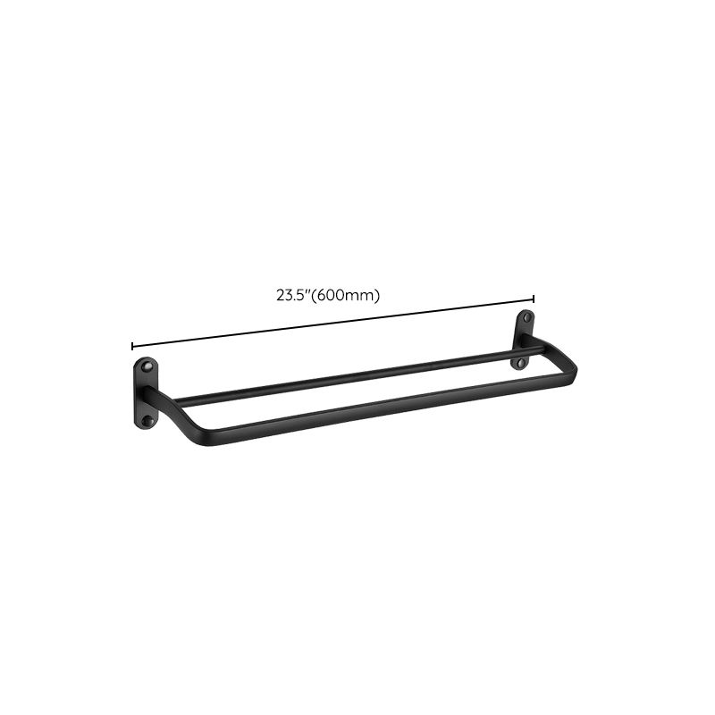 Traditional Bath Hardware Set Black Towel Ring Bath Shelf Bathroom Hardware Set