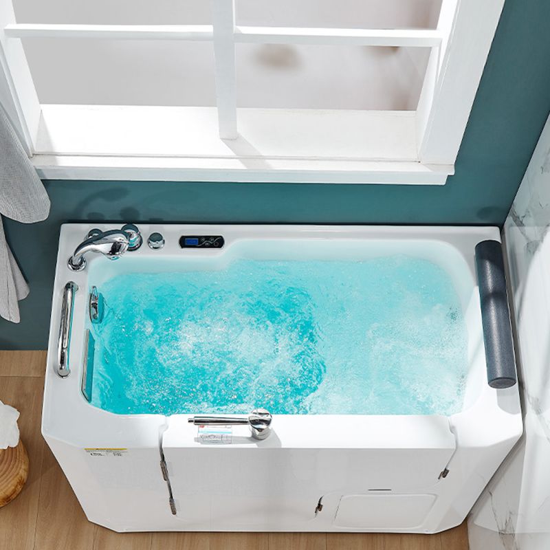 Walk-In Soaking/Air/Whirlpool Bathtub Acrylic Rectangle Back to Wall Bathtub