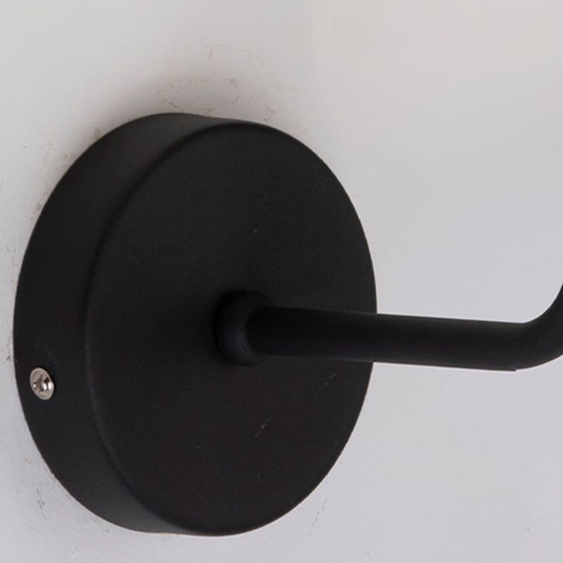 Contemporary Single Head Wall Sconce Glass Lampshade Mounted Light Fixture for Living Room