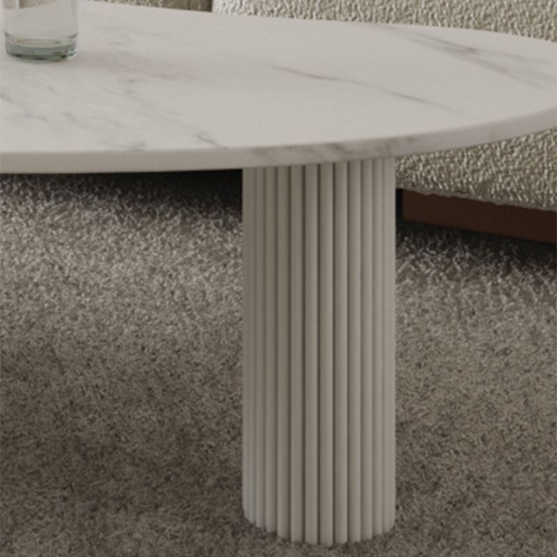 3 Legs Coffee Table Minimalist Slate Coffee Table for Living Room