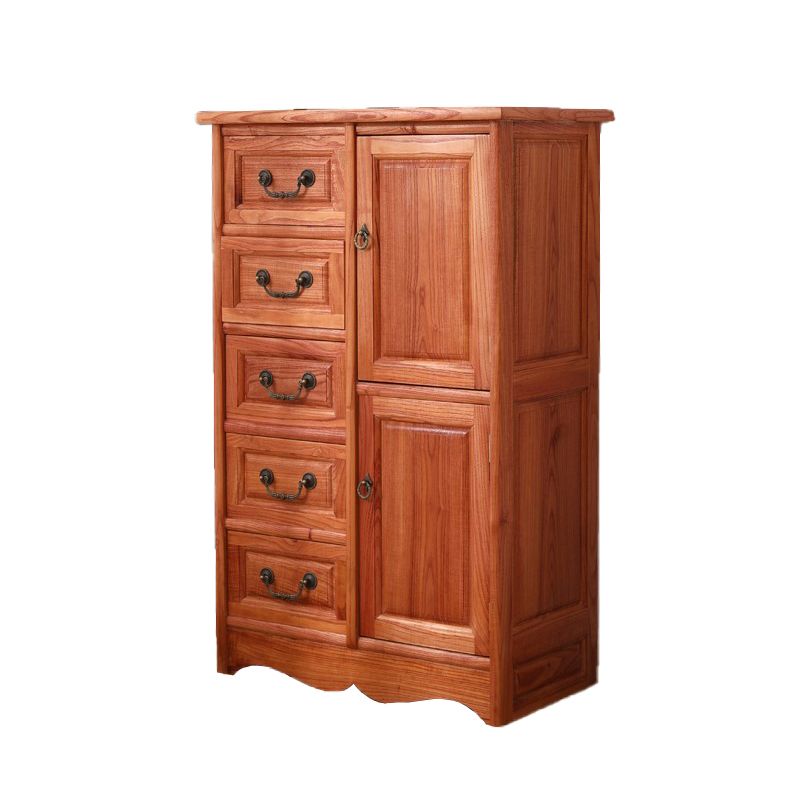 Industrial Square Accent Cabinet Antique Finish Cabinet With Doors