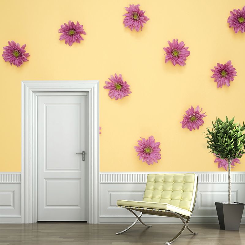 Environment Friendly Decorative Murals Flower Dining Room Wall Murals Wallpaper