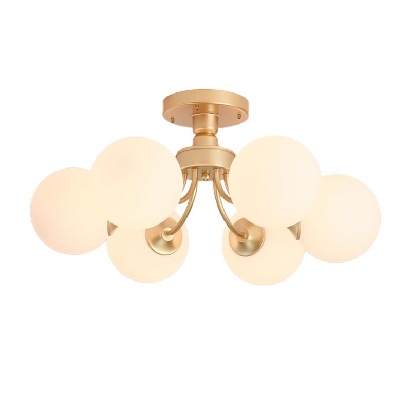 Modern Simple Iron Ceiling Light Ball Shape Ceiling Lamp for Living Room