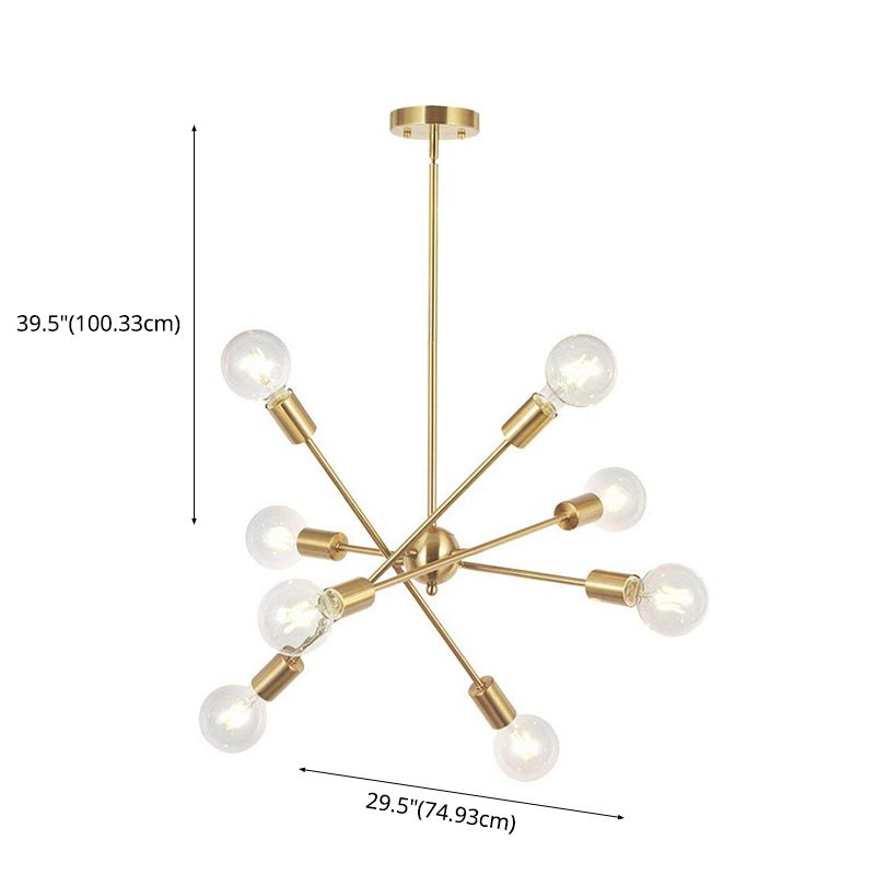 Lampada a bulbo esposto industriale Lampada a sospensione in metallo Light per soggiorno