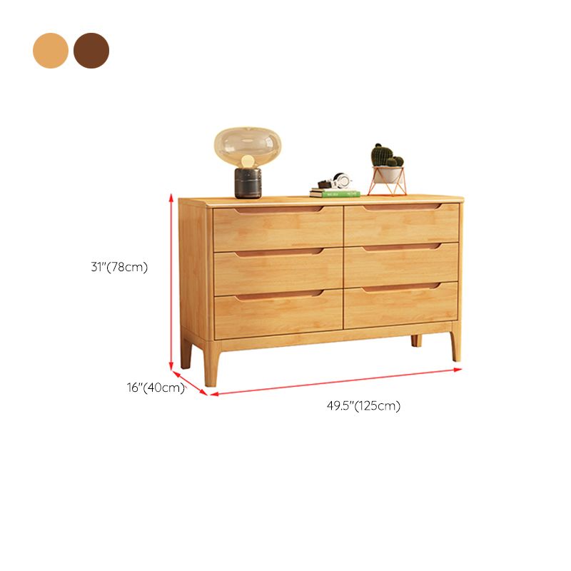 Rectangular Wood Chest Modern Style 5/6/7 - Drawer Accent Chest
