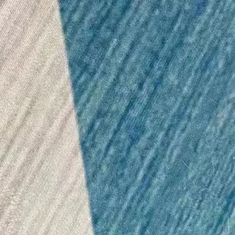 Modern Style Rectangle Shape Rug Lattice Living Room Carpet Polyester Washable Area Rug