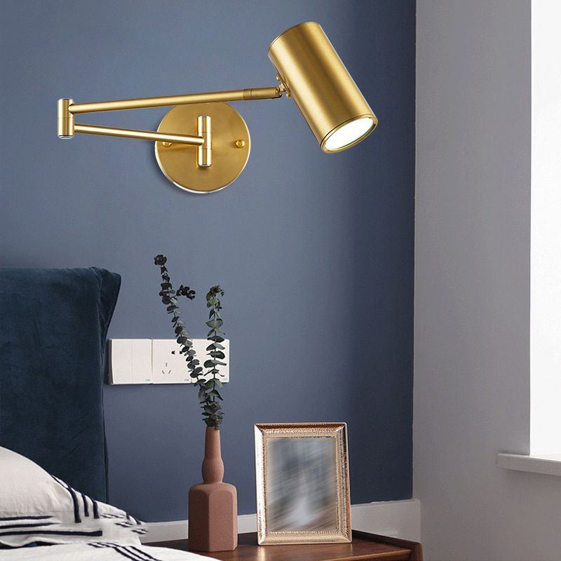 Swing Arm Wall Mounted Lamp Postmodern Simplicity Acrylic Wall Sconce for Living Room