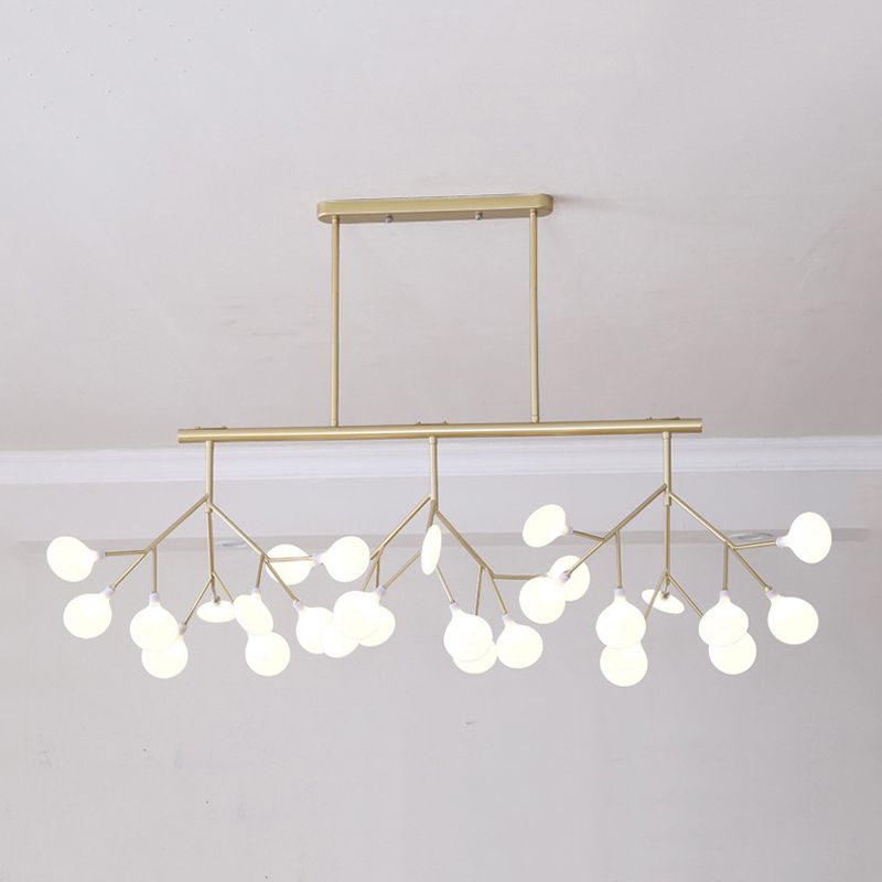 Modern Firefly Island Lighting Metal Multiple-Light Island Pendant Lights