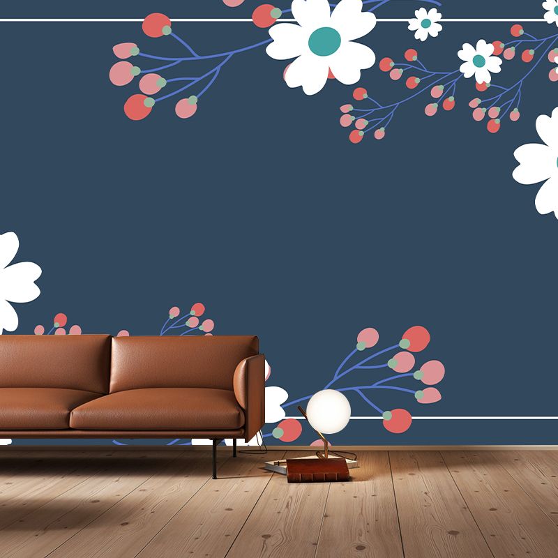 Fancy Mildew Tropical Wall Mural Resistant Wallpaper for Home Decor