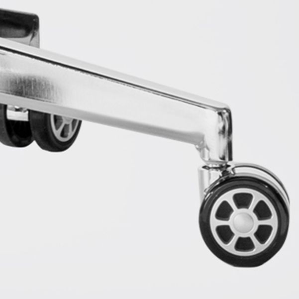 Executive Swivel Chair with Wheels Modern Task Chair with Chrome Frame