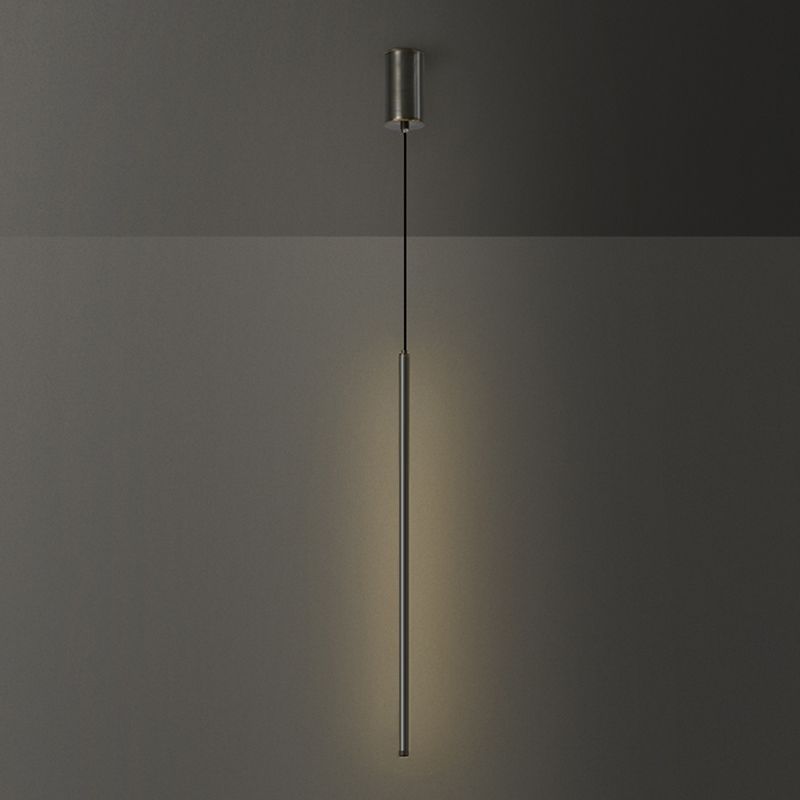 Lumières suspendues linéaires Symiss à montage suspendu en métal moderne pour chambre à coucher