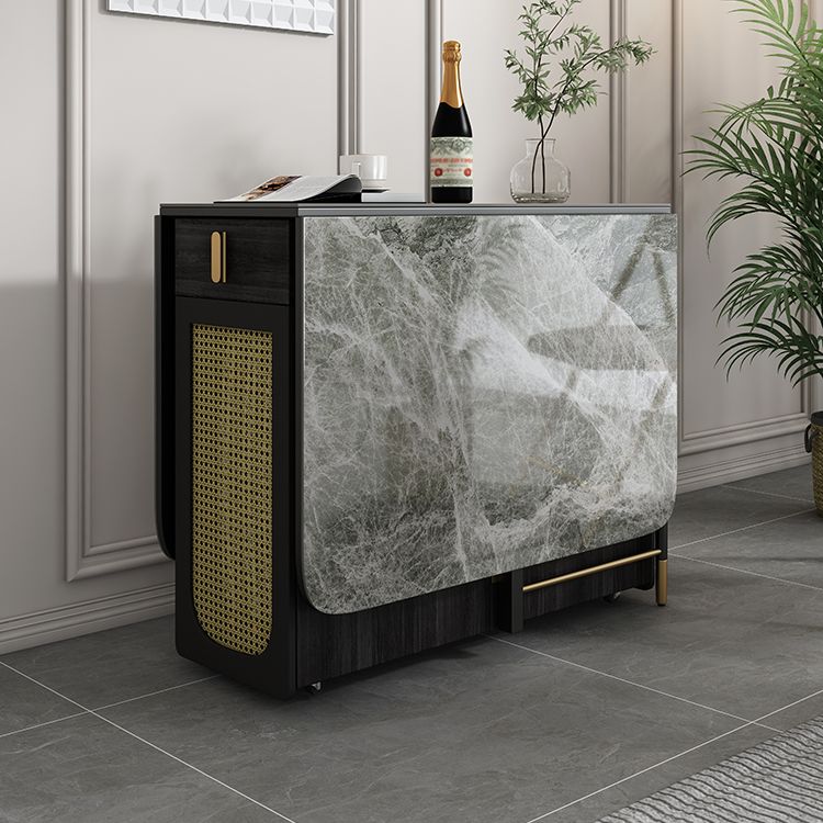 1/2/5 Pcs Metal Modern Dining Set with Rectangle Table and Foldable Chairs Dinette Set