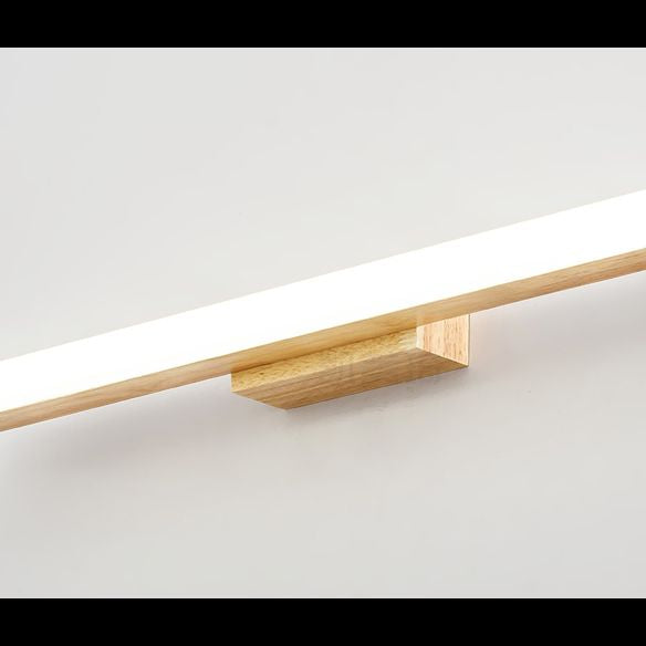 LED houten Noordse spiegel lichtwater en mistbestendige muurwandwandeling voor badkamer