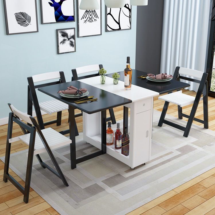 Mesa de comedor Mid-Century de 52,75 pulgadas, mesa rectangular de madera maciza para uso doméstico (solo mesa)