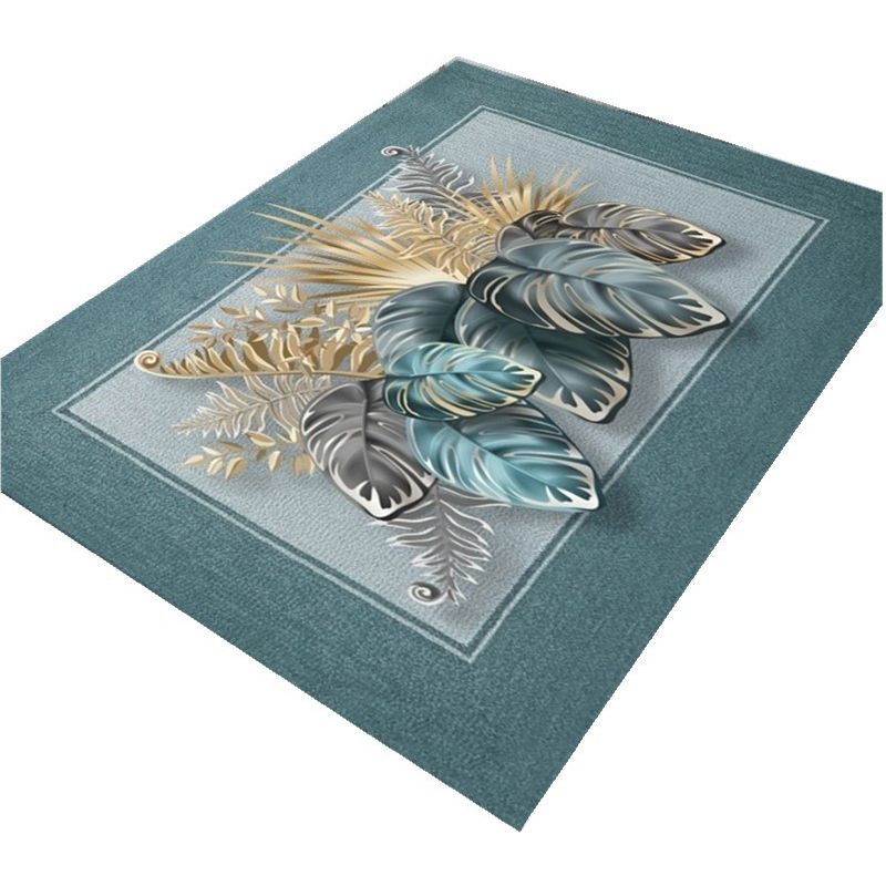 Pretty 3D Flower Indoor Rug Multi Color Modern Carpet Polypropylene Washable Non-Slip Backing Stain Resistant Rug for Home