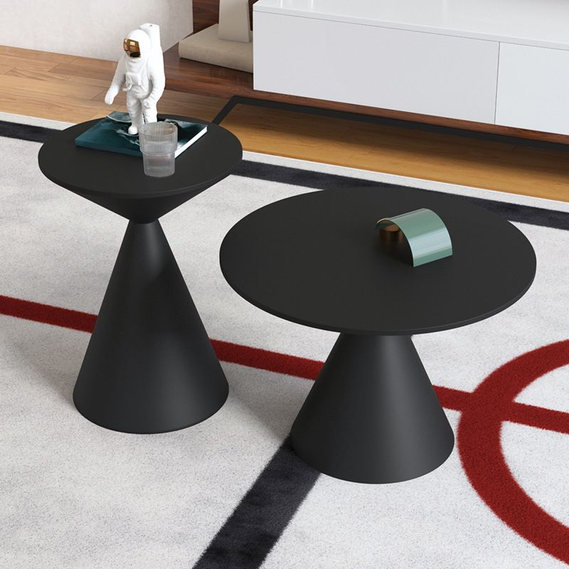 Mid-Century Modern Cocktail Table Pedestal Metal Coffee Table