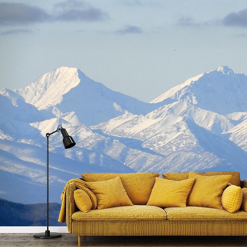 Magnificent Mountain View Mural Wallpaper Mildew Resistant for Living Room Decor