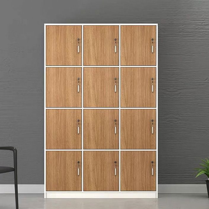 Natural Finish Indoor Cabinet Contemporary Storage Cabinet with Hinged Door