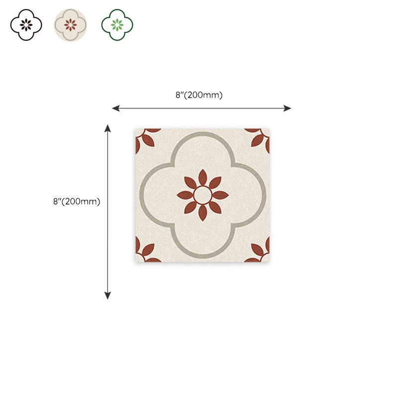 Peel & Stick Vinyl Flooring Light Patterned Vinyl Flooring with Square Edge