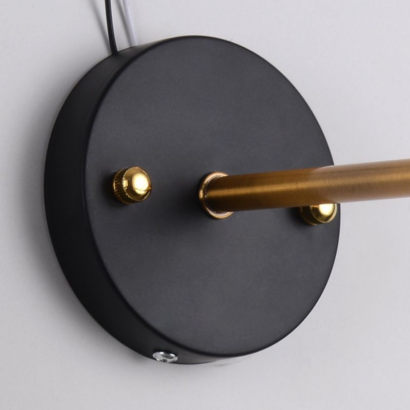 Industrial Style 1 Leichte Wandleuchten mit Metal Railroad Barn Shade in Schwarz für das Restaurant