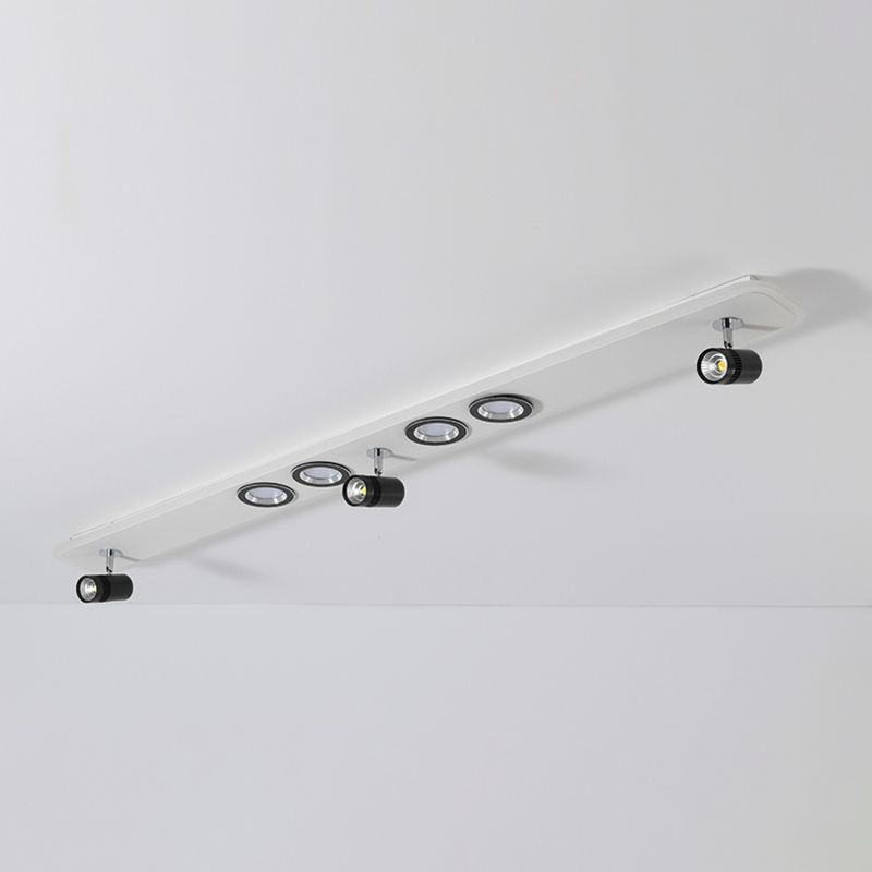 Ultradünne, quadratische, moderne LED-Deckenleuchte für die Unterputzmontage aus Metall für den Flur