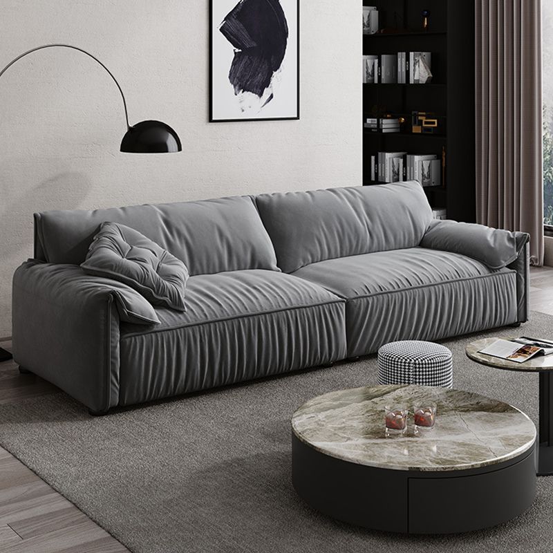 Contemporary Pillow Top Arm Standard Sofa Cushions Seating with Pillow
