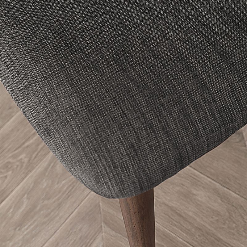 Silla de comedor de madera estilo escandinavo, silla auxiliar de comedor con respaldo abierto (juego de 2)