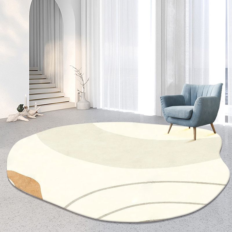 Kleurrijk modern vloerkleed kleurblok polyester gebied tapijt anti-slip gemakkelijke tapijten voor huisdecoratie