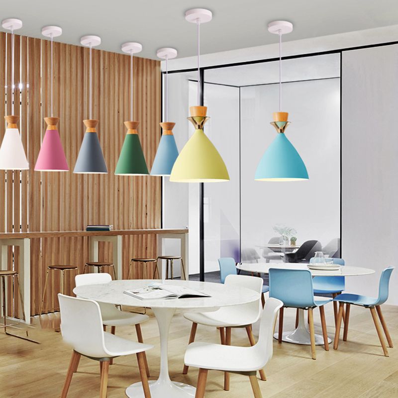 Nordic Hanging Light Colorful Pendant Lighting Fixture for Dining Room
