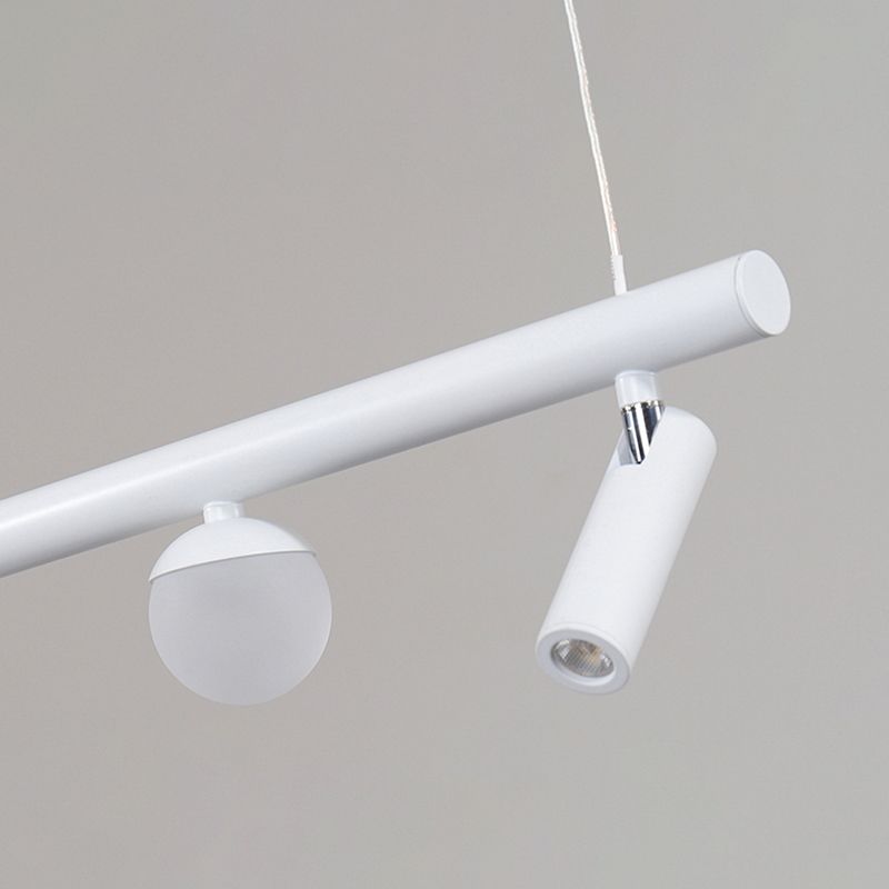 Cylinder Island Lighting Fixtures Contemporary Metal Island Pendant Light for Kitchen